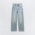 Women’s High Waisted Straight Leg Jeans – Relaxed Fit Denim Trousers
