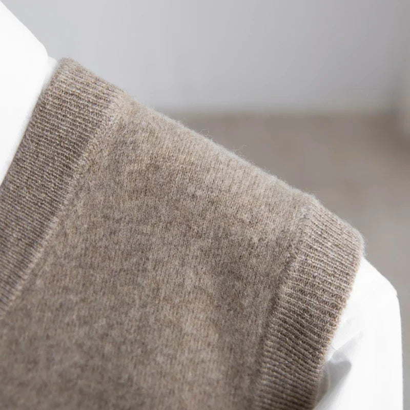 Men’s Classic Soft Knit V-Neck Sweater Vest