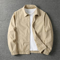 Men’s Classic Collared Zip-Up Harrington Jacket
