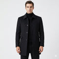 Men's Single-Breasted Tailored Overcoat