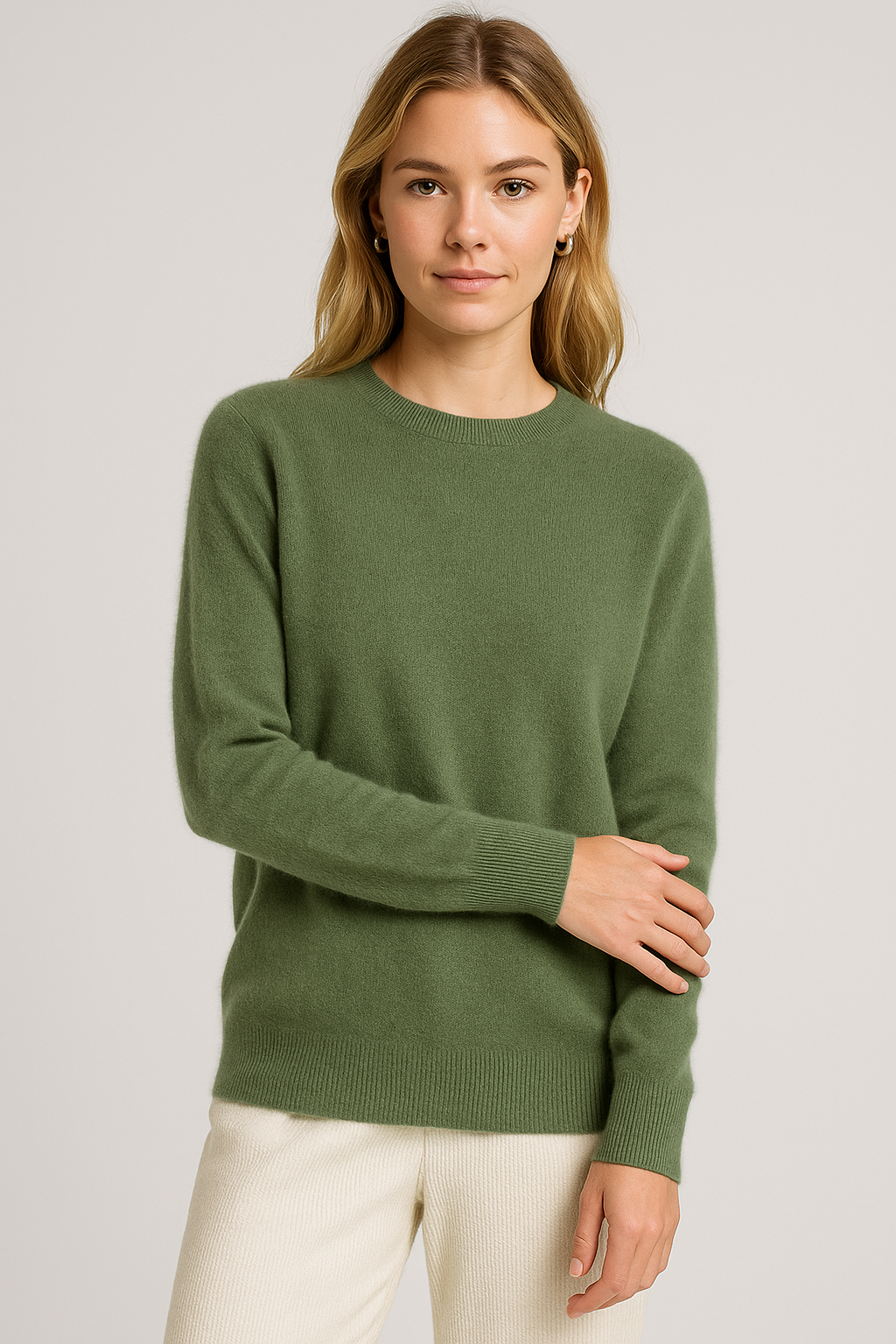 Women's Classic Soft Knit Crew Neck Sweater