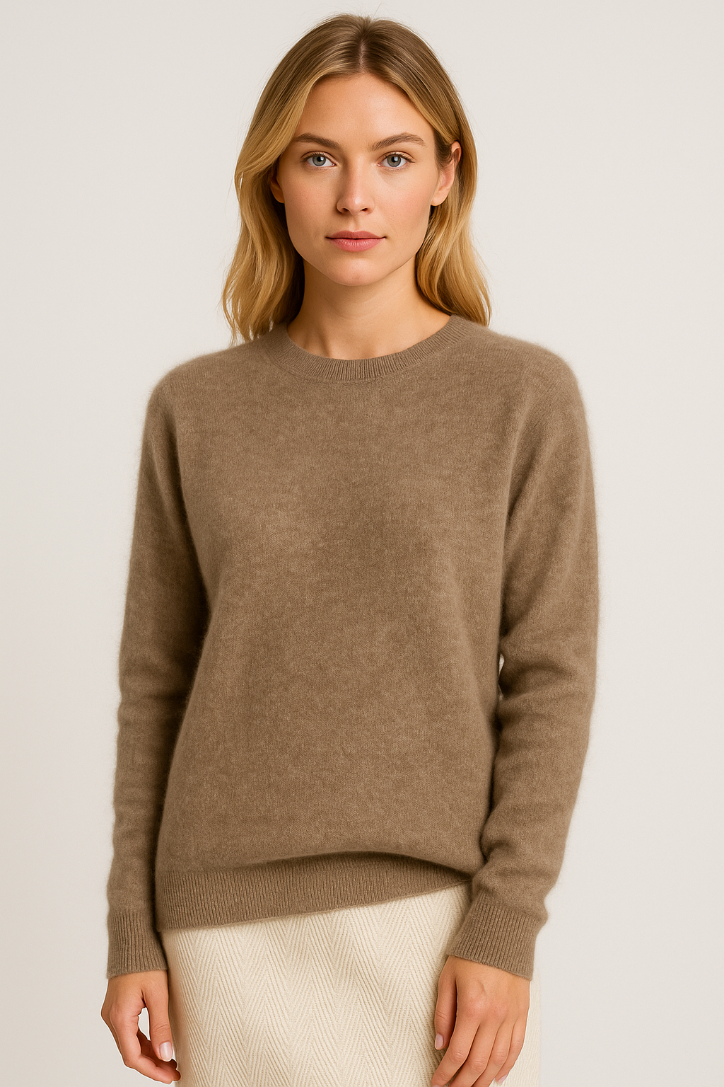 Women's Classic Soft Knit Crew Neck Sweater