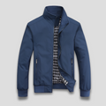Men's Lightweight Stand Collar Zip-Up Bomber Jacket