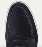 Men's Faux Suede Lace-Up Moc Toe Deck Shoes