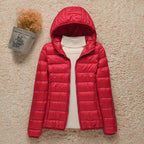 Women's Lightweight Hooded Quilted Puffer Jacket
