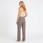 Women’s High Waisted Straight Leg Pants with Pockets – Wide Leg Trousers