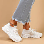 Women's Breathable Knit Chunky Sole Sock Sneakers