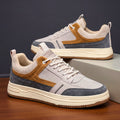 Men's Casual Colour Block Low-Top Lace-Up Trainers