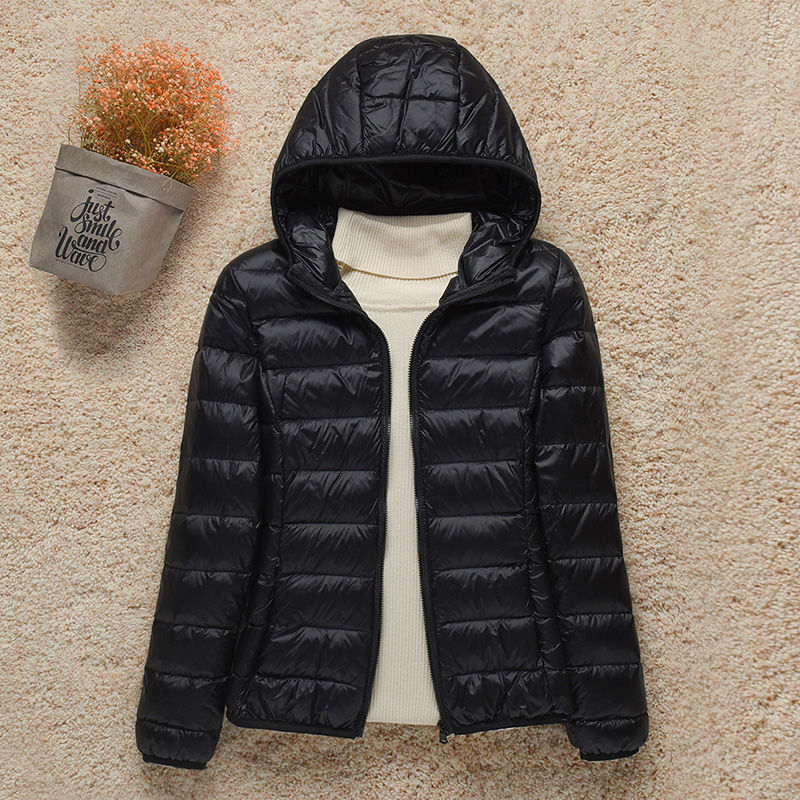 Women's Lightweight Hooded Quilted Puffer Jacket