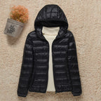Women's Lightweight Hooded Quilted Puffer Jacket