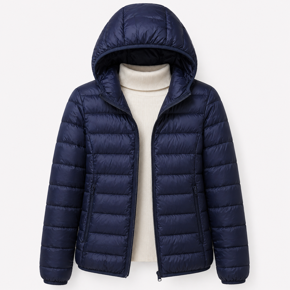 Women's Lightweight Hooded Quilted Puffer Jacket