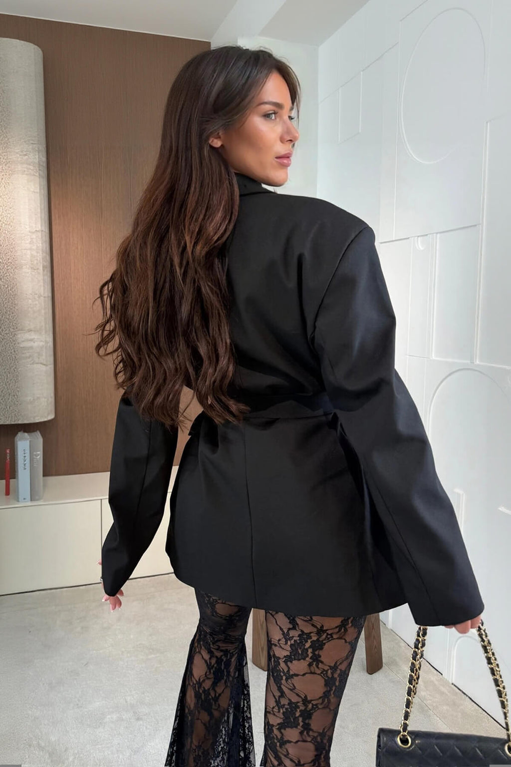 Women's Oversized Belted Blazer