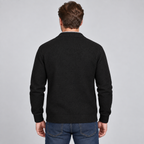 Men's Fleece Lined Shawl Collar Knit Cardigan