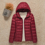 Women's Lightweight Hooded Quilted Puffer Jacket