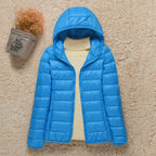 Women's Lightweight Hooded Quilted Puffer Jacket