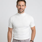 Men’s Short Sleeve Mock Neck T-Shirt